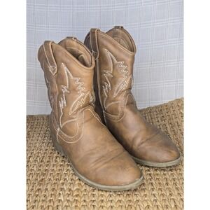 American Eagle Youth Cowboy/Cowgirl  Boots Size 2 Farm Rodeo Horse Summer EUC